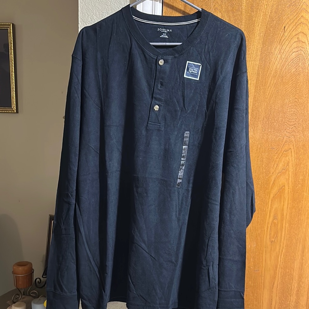 Sonoma Black Long Sleeve Tee Casual Style